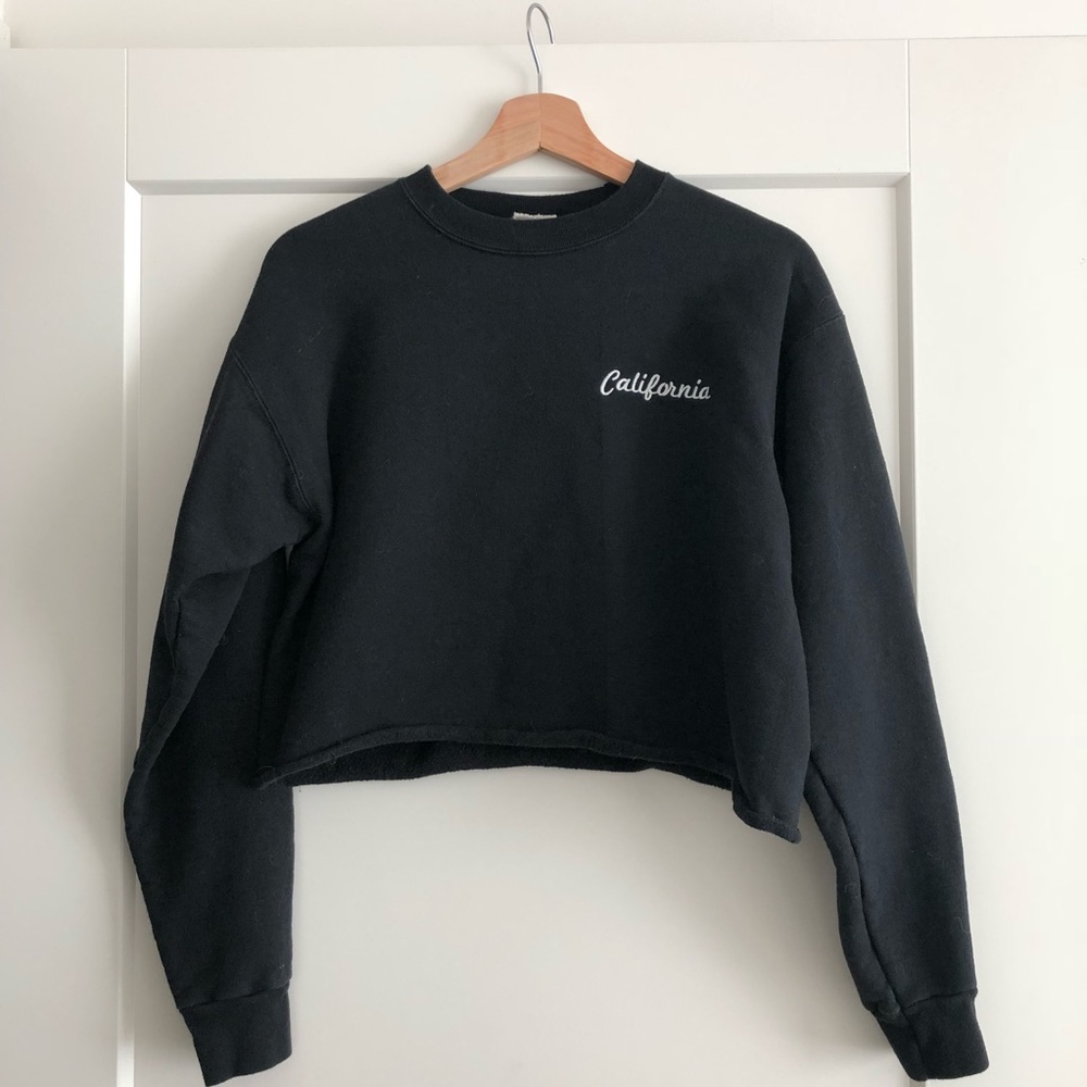 Brandy Melville California Cropped Sweatshirt